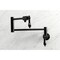 Kingston Brass KS4100PKL Duchess Wall Mount Pot Filler, Matte Black KS4100PKL - alternate 4